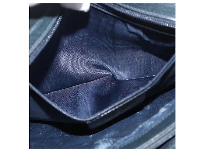 Borsa a Spalla Gucci GG Supreme Sherry Line PVC Blu Navy Oro Auth 177472 D'oro - vista 26