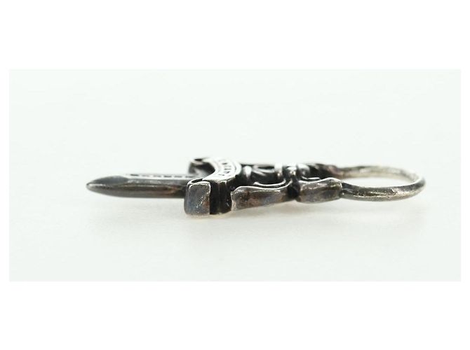 Pendente Charm Dagger Chrome Hearts in Argento Ag925 Auth 177358V - vista 11