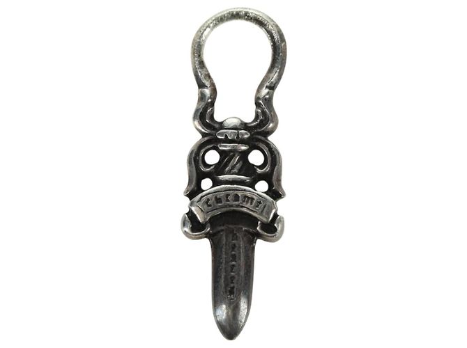 Pendente Charm Dagger Chrome Hearts in Argento Ag925 Auth 177358V - vista 2