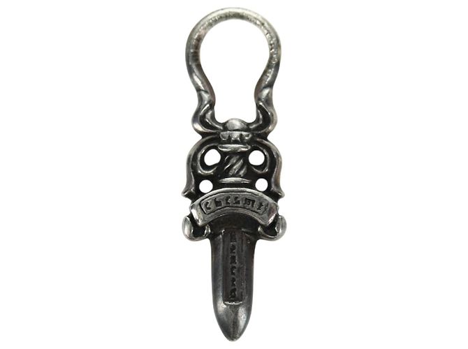 Pendente Charm Dagger Chrome Hearts in Argento Ag925 Auth 177358V - vista 6