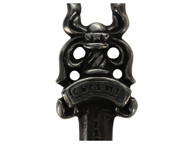 Pendente Charm Dagger Chrome Hearts in Argento Ag925 Auth 177358V - vista 8