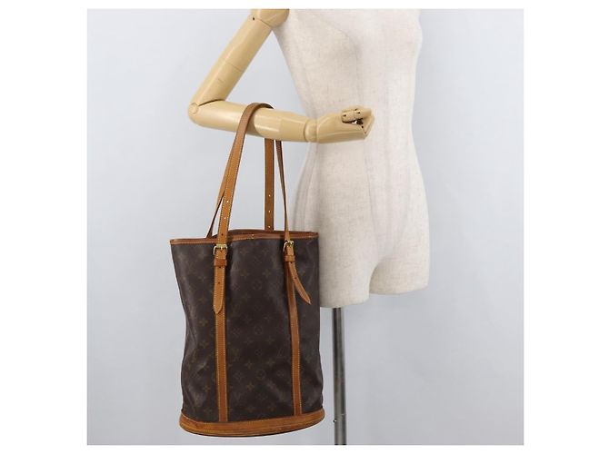LOUIS VUITTON Borsa a Spalla Monogram Bucket GM M42236 LV Auth 178948 Monogramma - vista 23