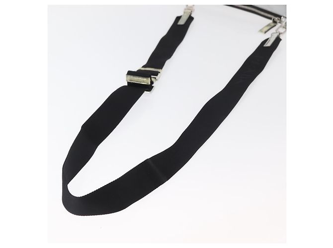 Borsa a Spalla PRADA Pelle Verniciata Argento Auth 177333A - vista 7