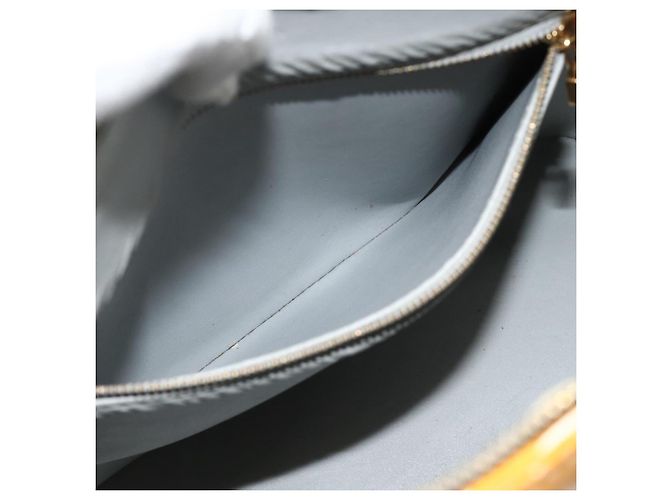 LOUIS VUITTON Borsa a Mano Houston Monogram Vernis Grigio M91053 LV Auth bs34983 - vista 21