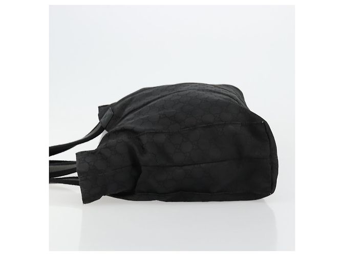 GUCCI GG Canvas Sherry Line Tasche Nylon Outlet Schwarz Silber 449178 Auth bs34813 - Ansicht 5
