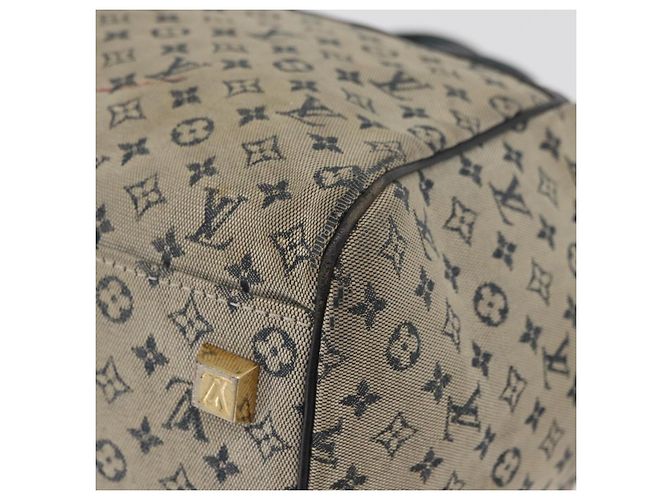LOUIS VUITTON Monogram Mini Josephine GM Borsa a Mano Blu M92211 LV Auth 178684 - vista 16