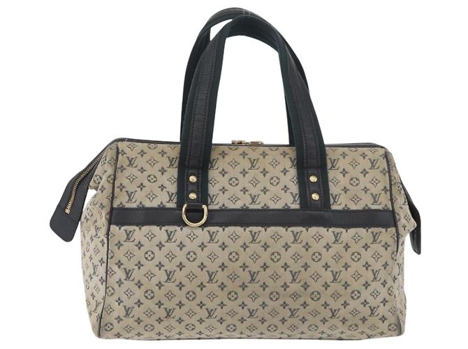 LOUIS VUITTON Monogram Mini Josephine GM Borsa a Mano Blu M92211 LV Auth 178684 - vista 2