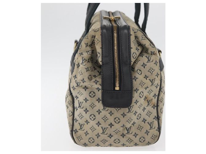 LOUIS VUITTON Monogram Mini Josephine GM Borsa a Mano Blu M92211 LV Auth 178684 - vista 4