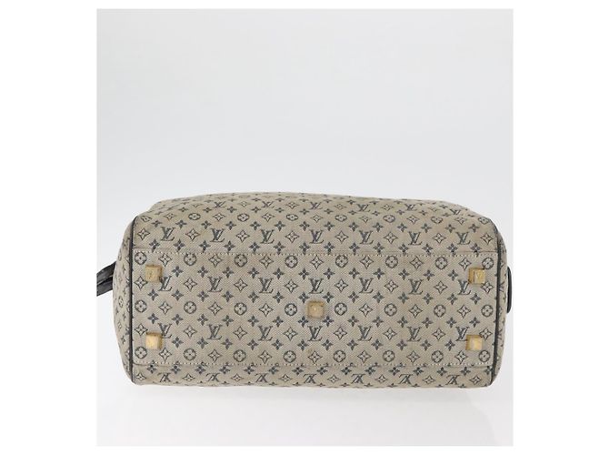 LOUIS VUITTON Monogram Mini Josephine GM Borsa a Mano Blu M92211 LV Auth 178684 - vista 5