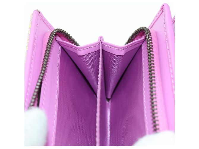 Billetera Bifold GG Canvas Gucci Rosa Dorado 783121 Auth BA12478M - vista 20