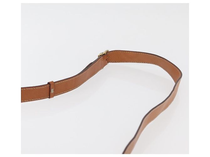 Céline CELINE Macadam Canvas Schultertasche aus PVC-Leder Braun Gold Auth 177673A Golden - Ansicht 8