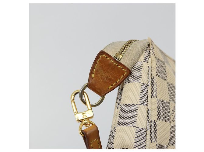 LOUIS VUITTON Pochette Accessori Damier Azur N41207 LV Auth 177734A - vista 9