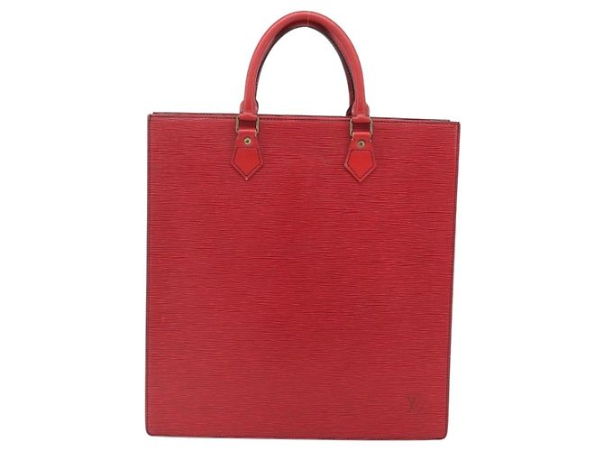 LOUIS VUITTON Borsa Sac Plat Epi Rossa M5274E LV Auth 176989 Rosso - vista 13