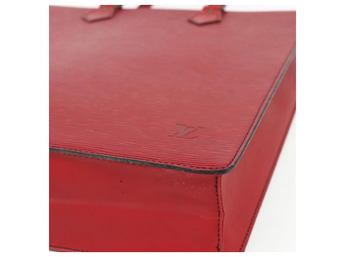 LOUIS VUITTON Borsa Sac Plat Epi Rossa M5274E LV Auth 176989 Rosso - vista 14