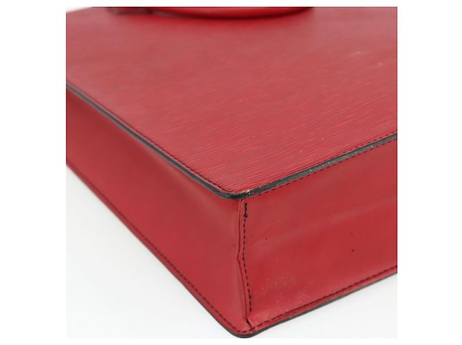 LOUIS VUITTON Borsa Sac Plat Epi Rossa M5274E LV Auth 176989 Rosso - vista 16