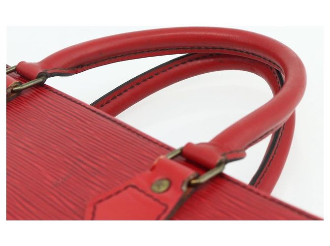 LOUIS VUITTON Borsa Sac Plat Epi Rossa M5274E LV Auth 176989 Rosso - vista 8