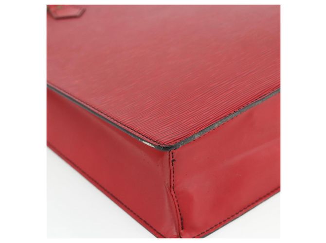 LOUIS VUITTON Borsa Sac Plat Epi Rossa M5274E LV Auth 176989 Rosso - vista 9