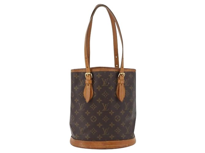 LOUIS VUITTON Borsa a Spalla Monogram Bucket PM M42238 LV Auth ka4204 Monogramma - vista 2