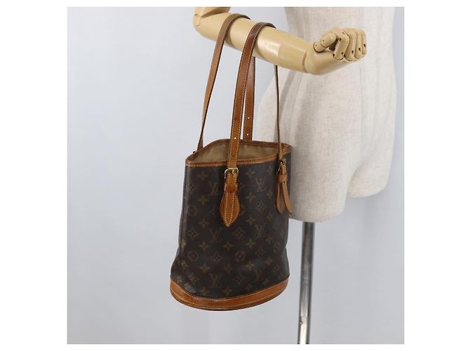 LOUIS VUITTON Borsa a Spalla Monogram Bucket PM M42238 LV Auth ka4204 Monogramma - vista 21