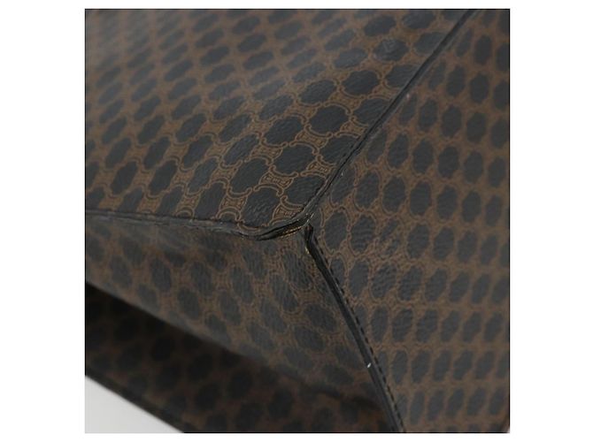 Céline Borsa a mano in tela Macadam CELINE in pelle PVC nera e oro Auth 177722 Nero D'oro - vista 11