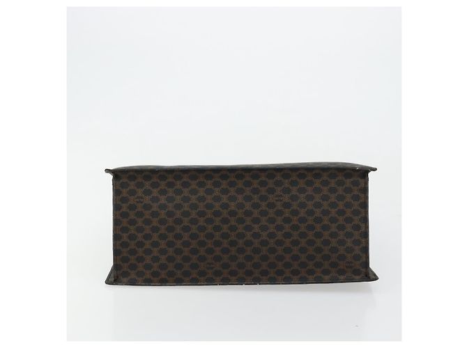 Céline Borsa a mano in tela Macadam CELINE in pelle PVC nera e oro Auth 177722 Nero D'oro - vista 9