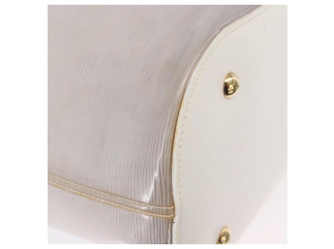 LOUIS VUITTON Epi Plage Lagoon Bay Tote Bag White Clear M92151 LV Auth ep14269 - view 10