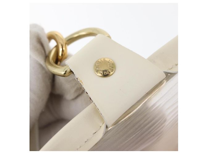 LOUIS VUITTON Epi Plage Lagoon Bay Tote Bag White Clear M92151 LV Auth ep14269 - view 12