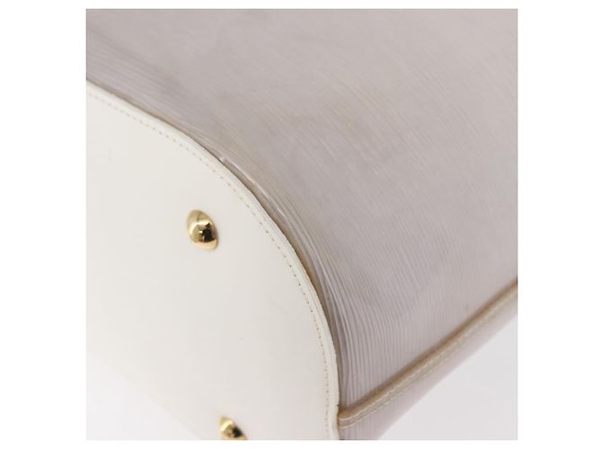 LOUIS VUITTON Epi Plage Lagoon Bay Tote Bag White Clear M92151 LV Auth ep14269 - view 16