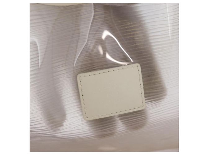 LOUIS VUITTON Epi Plage Lagoon Bay Tote Bag White Clear M92151 LV Auth ep14269 - view 17