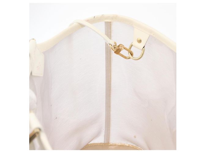 LOUIS VUITTON Epi Plage Lagoon Bay Tote Bag White Clear M92151 LV Auth ep14269 - view 19