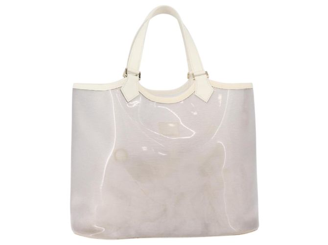 LOUIS VUITTON Epi Plage Lagoon Bay Tote Bag White Clear M92151 LV Auth ep14269 - view 2