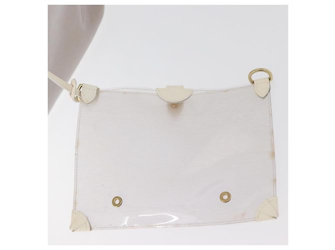 LOUIS VUITTON Epi Plage Lagoon Bay Tote Bag White Clear M92151 LV Auth ep14269 - view 20
