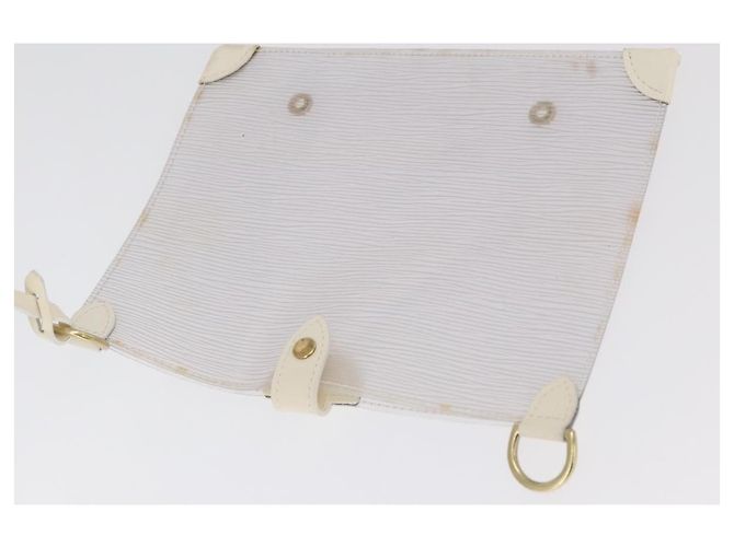 LOUIS VUITTON Epi Plage Lagoon Bay Tote Bag White Clear M92151 LV Auth ep14269 - view 21