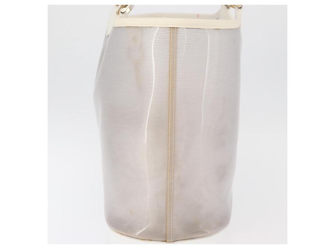 LOUIS VUITTON Epi Plage Lagoon Bay Tote Bag White Clear M92151 LV Auth ep14269 - view 5