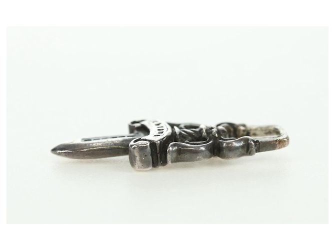 Pendente Charm Daga Chrome Hearts Top Ag925 Argento Auth 177360V - vista 11
