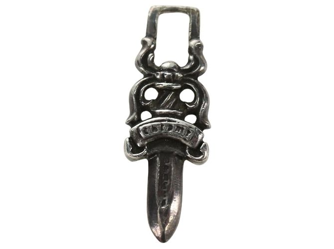 Pendente Charm Daga Chrome Hearts Top Ag925 Argento Auth 177360V - vista 6