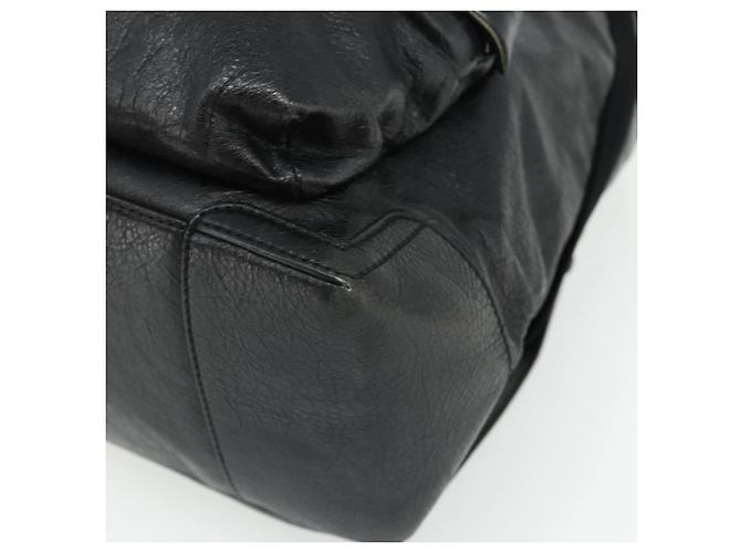 Zaino in pelle nera e argento BALENCIAGA 409010 Auth bs34947 Nero - vista 12