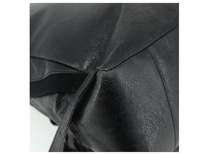 Zaino in pelle nera e argento BALENCIAGA 409010 Auth bs34947 Nero - vista 15