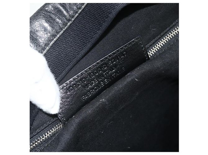 Zaino in pelle nera e argento BALENCIAGA 409010 Auth bs34947 Nero - vista 25