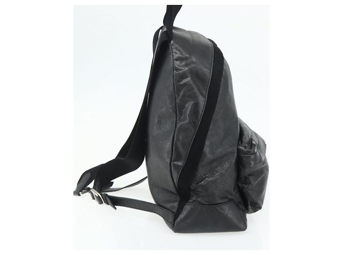 Zaino in pelle nera e argento BALENCIAGA 409010 Auth bs34947 Nero - vista 4