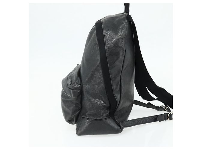 Zaino in pelle nera e argento BALENCIAGA 409010 Auth bs34947 Nero - vista 5
