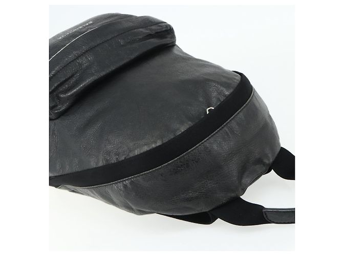 Zaino in pelle nera e argento BALENCIAGA 409010 Auth bs34947 Nero - vista 6