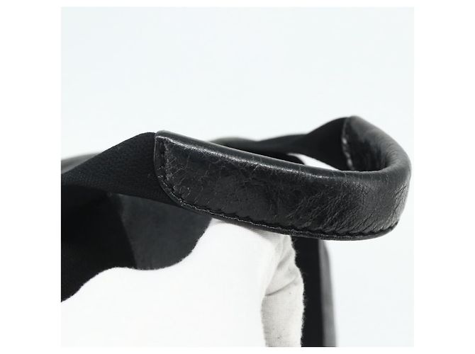 Zaino in pelle nera e argento BALENCIAGA 409010 Auth bs34947 Nero - vista 7