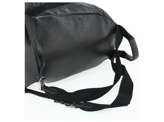 Zaino in pelle nera e argento BALENCIAGA 409010 Auth bs34947 Nero - vista 9