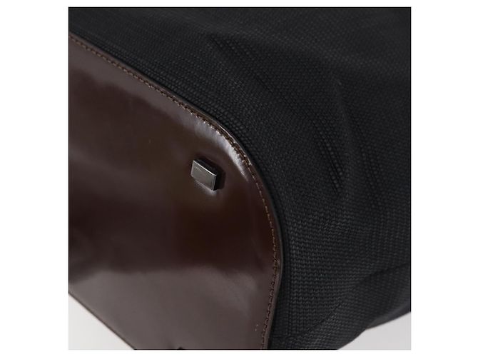Céline Borsa Tote in Tela Nera Auth bs34859 Nero - vista 11