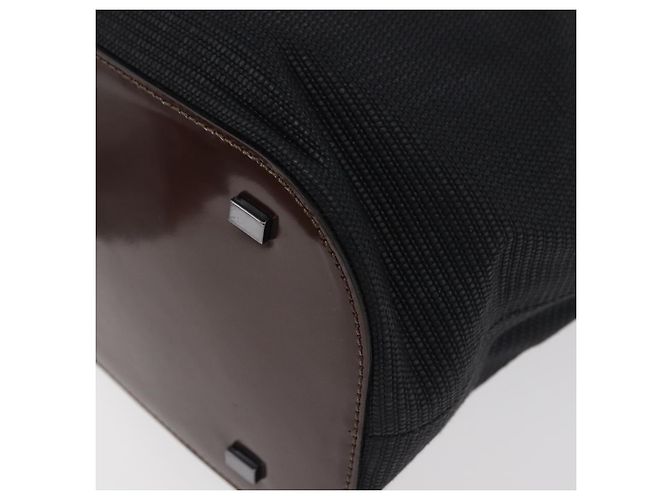 Céline Borsa Tote in Tela Nera Auth bs34859 Nero - vista 13