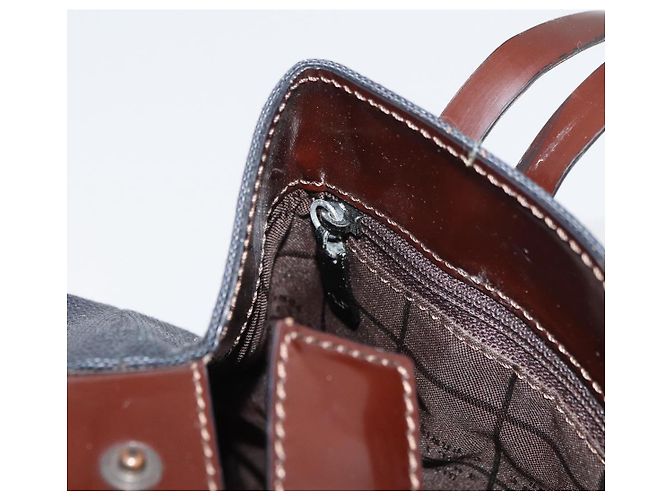 Céline Borsa Tote in Tela Nera Auth bs34859 Nero - vista 19