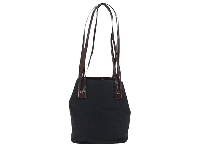 Céline Borsa Tote in Tela Nera Auth bs34859 Nero - vista 3