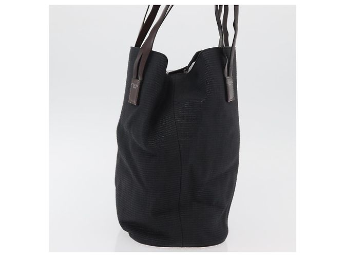 Céline Borsa Tote in Tela Nera Auth bs34859 Nero - vista 5