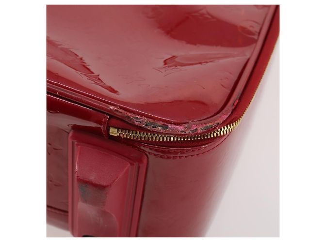 LOUIS VUITTON Valigia Pegas 45 Monogram Vernis Pomme D'amour M91278 Auth kk662 Rosso - vista 10